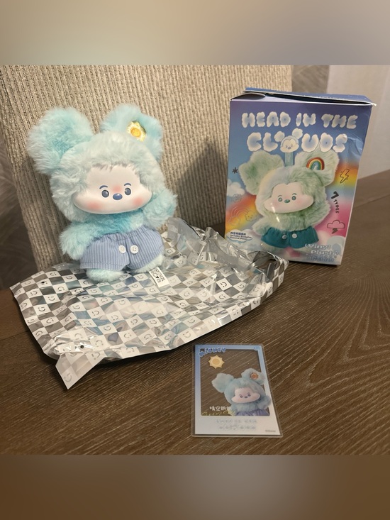 Miniso Other - MINISO‎ Disney Mickey Head in The Clouds Vinyl Plush Pendant-Sunny Sky